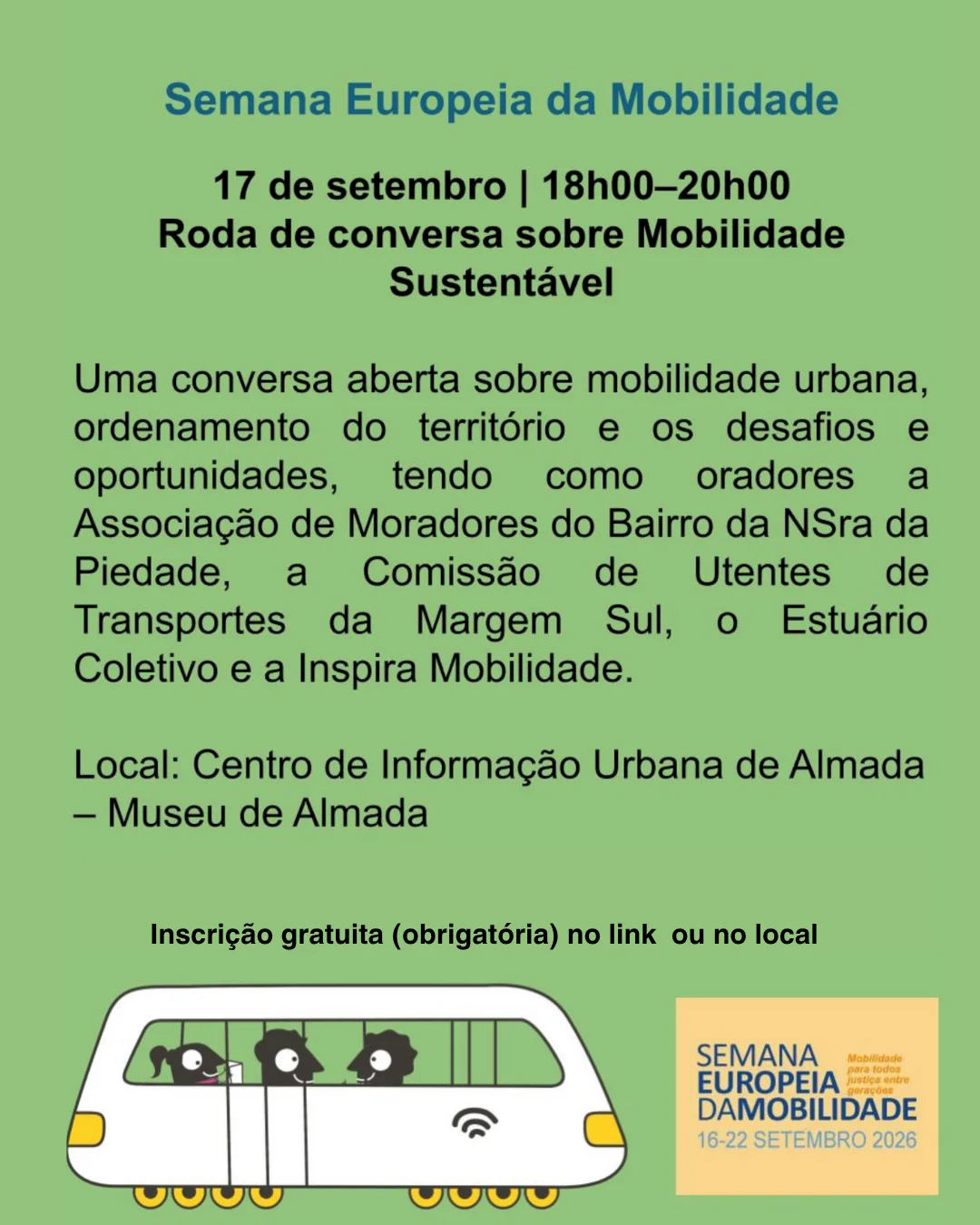 Roda de Conversa sobre Mobilidade Sustentável